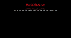 Desktop Screenshot of maninblack.net
